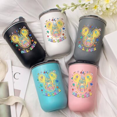 Teacher Tumbler 20oz – Back to School Teacher Gift, Cute Teacher Quote Cup, Skinny Sublimation Wrap